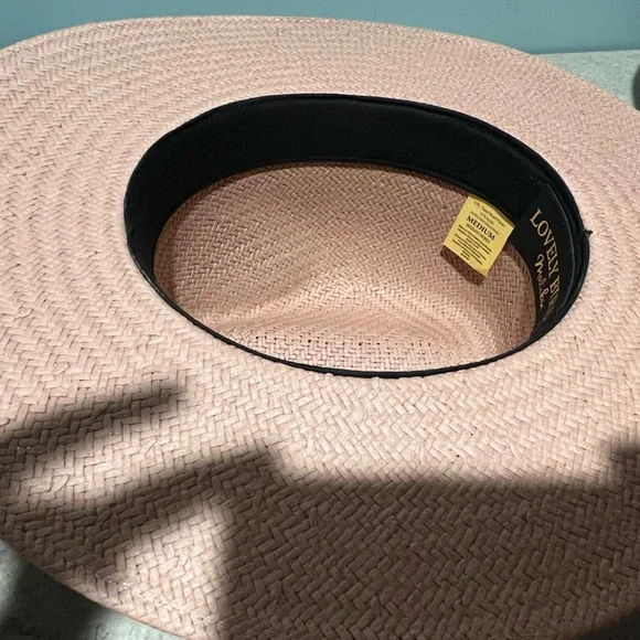 Lovely Bird - SAN SEBASTIAN STRAW FEDORA QUARTZ PINK - Sz. M - Picture 7 of 7